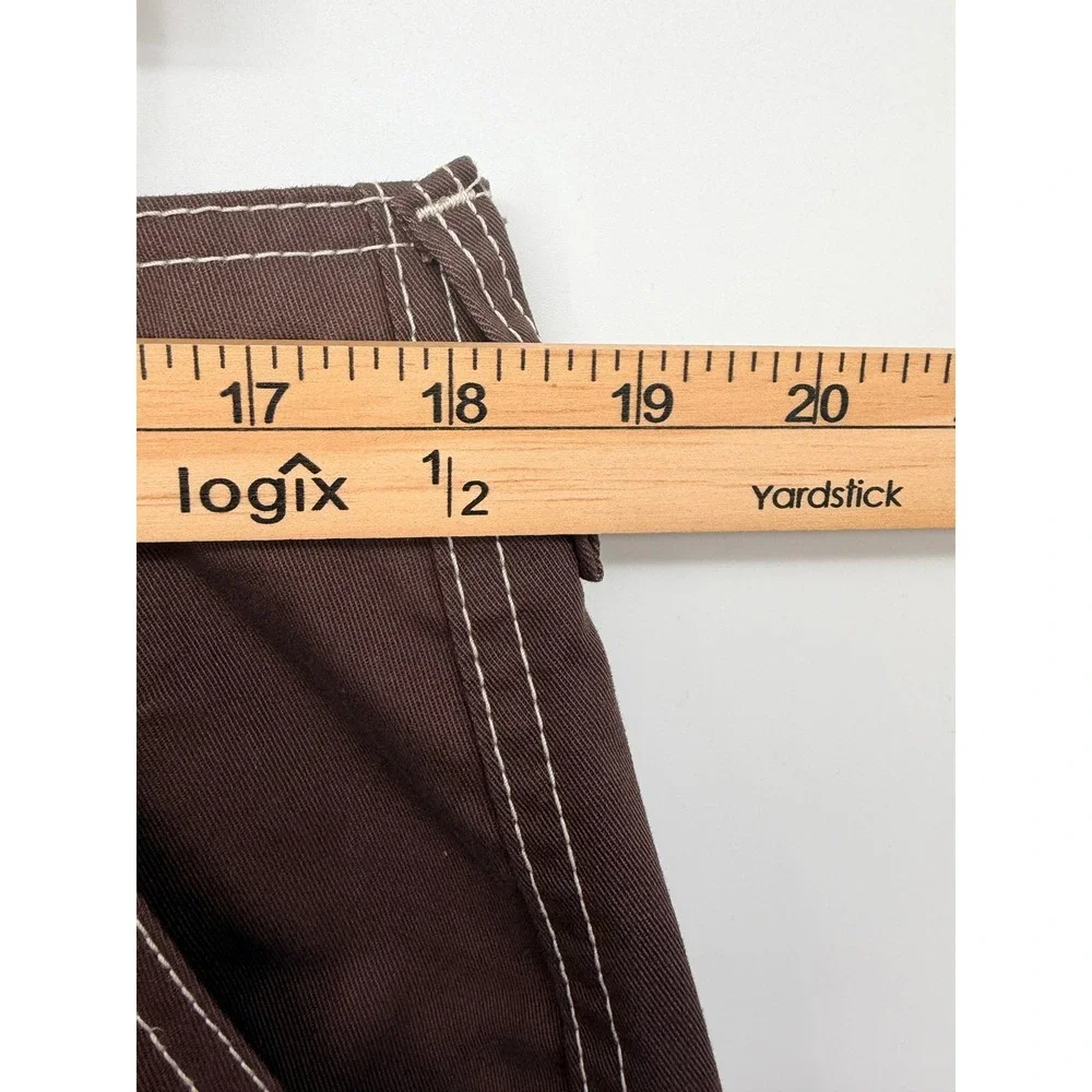 True Religion Bobby Baggy Cargo Pant Mens 34 Brown NWT Contrast Stitch 700248